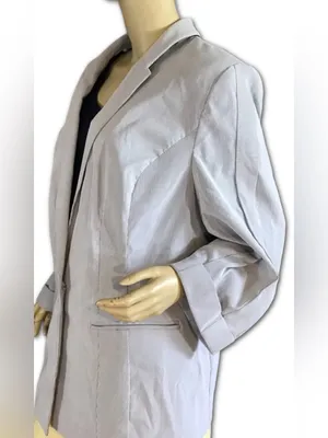 Lane Bryant Pin Stripe Blue And White Blazer Nwt (28) thumbnail 5