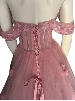 Warm Notices Quinceanera/Ball Gown Dusty Pink Size 8 NWT thumbnail 3