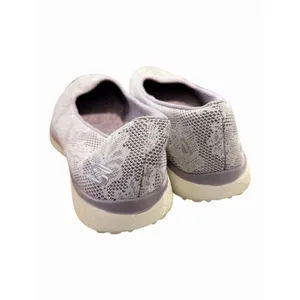 Skechers Memory Foam Women Floral Knit SlipOn Ballet Flats Comfort Lavender Grey thumbnail 2