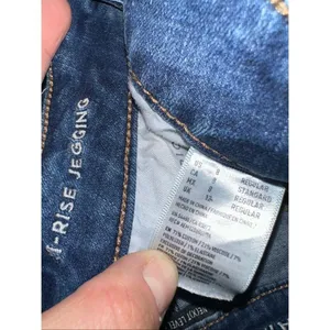 American Eagle 8 distressed stretch normcore hi-rise jeggings thumbnail 2