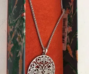 NWT Lucky brand silver pendant tassel necklace thumbnail 5