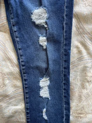 KanCan Dark Blue Distressed Skinny Jeans thumbnail 6