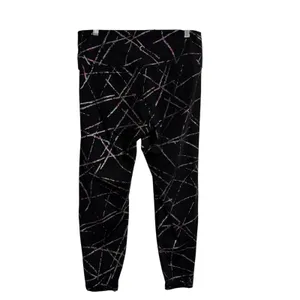 Zyia Active Black Geometric Print Leggings Women Size 12 High‎ Waisted thumbnail 6