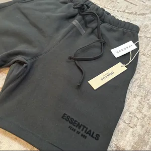 Essential Essentials Black Fear of God Hoodie and shorts set large thumbnail 6