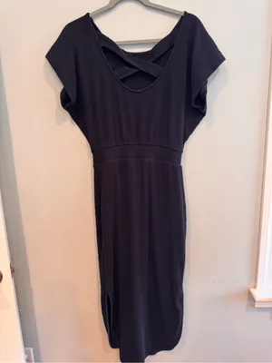 Daily Practice by Anthropologie Dolman Sleeve Ribbed Midi Dress XS thumbnail 5