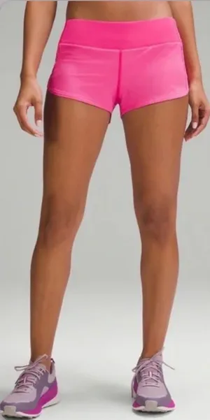 Sonic Pink Lululemon Speed Up Shorts 2.5" Low-Rise thumbnail 1
