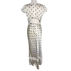 FREE PEOPLE Women’s Butterfly Babe Maxi Satin Polka Dot Slip Dress thumbnail 8