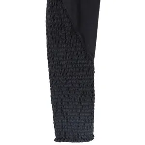 Free People Movement Black Ruched Hem Yoga Dance Leggings Athletic Comfort M thumbnail 3