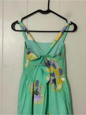 Corey Lynn Calter Sketchbook Floral Midi Dress SP Anthropologie Green Boho thumbnail 12