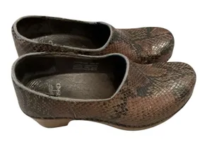Dansko Marisol snake print leather clogs size 36 thumbnail 1