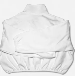 KBB by Kahlana White Quarter Zip Cropped Pullover NWT Size 1XL thumbnail 5