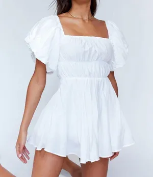 Princess Polly Halton Mini Puff Sleeve Dress NEW thumbnail 2