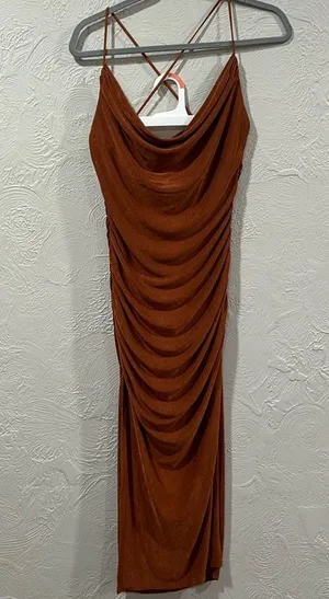 Hello Molly Party Lover Midi Dress Rust Size Large NWT thumbnail 1