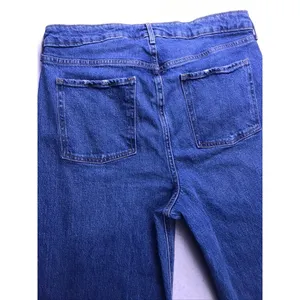 Old‎ Navy Sky-Hi Wide Leg Jeans Women 14 Blue Excellent Extra High Rise Durango thumbnail 7
