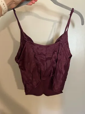 Zara Cowl Neck Satin Tank thumbnail 3