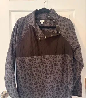 JCrew leopard pullover thumbnail 1
