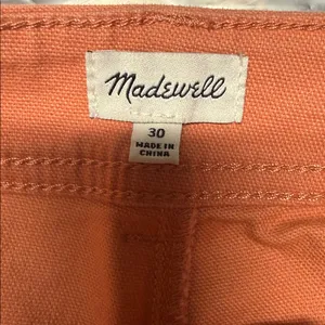 Madewell Slim Emmett Wide Leg‎ Crop Jeans Peach Size 30 Women's thumbnail 5