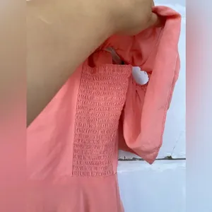 Amanda Uprichard Delilah coral Off Shoulder Silk Dress medium thumbnail 7