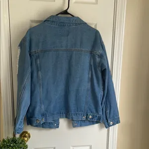 Distressed Love Tree Denim Jacket thumbnail 3