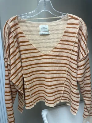 Urban Outfitters Striped Loose Fit Top thumbnail 2