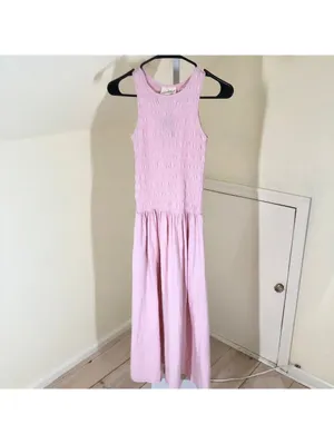 Universal Thread NWT Women's Pink Smocked A-Line Dress Size XS thumbnail 2