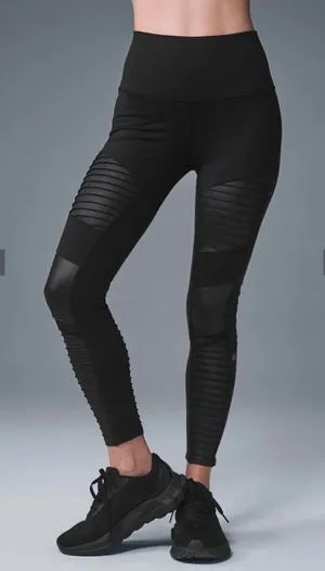 ✨ Alo Yoga Moto 7/8 High-Waist Leggings‎ XS ✨ thumbnail 1
