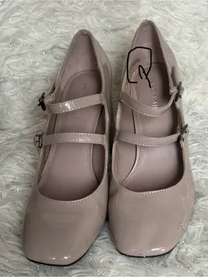 Marc Fisher Charisy Beige Women’s Tapered Patent Leather Block Heel Shoes Size8M thumbnail 15
