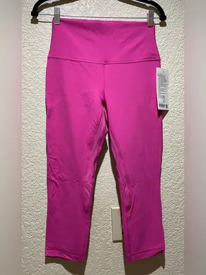 NWT Lululemon Align High Rise Crop 21” Sonic Pink Size 8 thumbnail 5