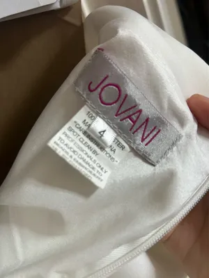 Jovani white prom dress thumbnail 3