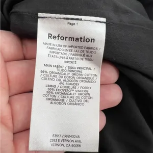 Reformation‎ Babette Dress in Black sz 4 lbd thumbnail 7