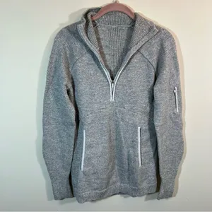 Lululemon Summit Stride Sweater Heathered Core Ultra‎ Light Grey Women’s Medium thumbnail 3