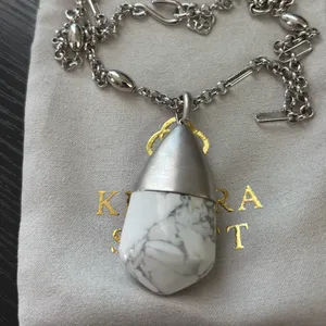 Nwot Kendra Scott limit edition stone silver long necklace thumbnail 3