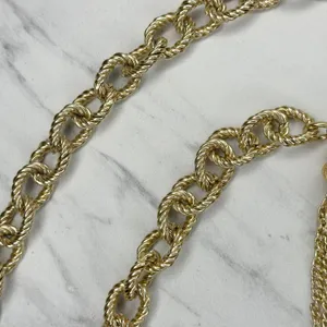 Tassel Gold Tone Chain Link Belt Extra Small/Small (XS/S) ✨ thumbnail 4