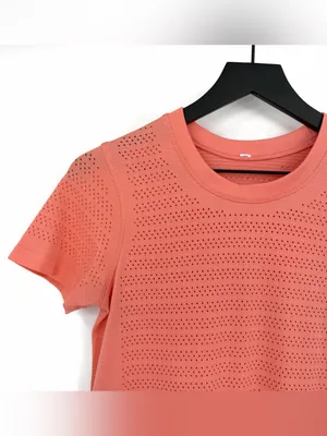 LULULEMON Breeze By Short Sleeve *Squad Light Coral M? thumbnail 3