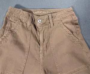 Women’s American Eagle Tan Wide Leg Stretch Cargo jeans thumbnail 3