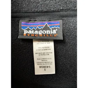 Patagonia Women’s Synchilla Outdoors Vest Size Small / 36x21 Black Fleece thumbnail 3