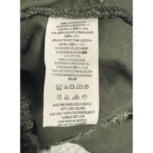 Free People Wrap Hoodie Womens S Green Hooded Military Fringe Button Lightweight thumbnail 4