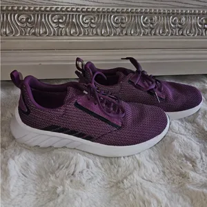 K•Swiss‎ Purple and White Athletic Sneakers with Knit Mesh Upper​ thumbnail 3