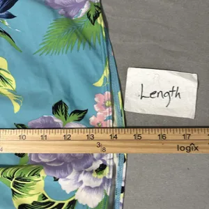 Cacique Swim Skirt Plus Size 24 Blue Floral Ruched Tankini Bottom Beach Summer thumbnail 11
