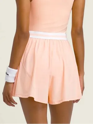 Wilson Women’s Skirty Romper Peach Tennis Golf Pickleball activewear training S thumbnail 3