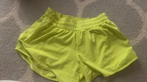 Lululemon Shorts Hotty Hot Yellow Highlighter thumbnail 1