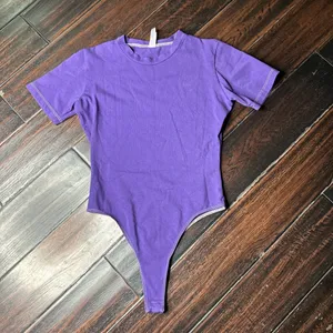 Bodysuit one piece leotard Los Angeles Apparel casual yoga Pilates indie beach thumbnail 1