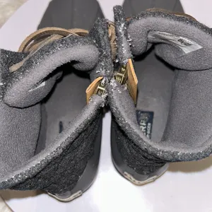 Sperry Saltwater Rain Duck Boots Womens Size 6. Gray Rubber Quilted Wool thumbnail 5