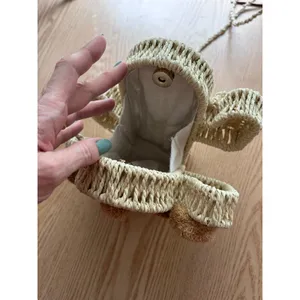 New Women’s Savanna Straw Cactus 🌵Handbag👜Purse Snap Closure Natural 7.5”x7.5” thumbnail 10