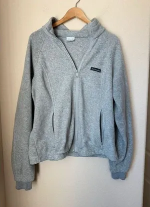 Columbia Benton Springs Full Zip Fleece Jacket Gray Women’s XL thumbnail 1