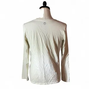 Life is Good Womens Long‎ Sleeve Graphic T Shirt White V Neck Happy Trails Boot thumbnail 2