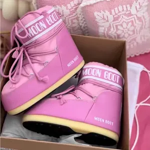 Moon Boot Icon Low Boot Pink Size 7 thumbnail 1
