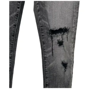 AGOLDE Sophie Skinny‎ Jeans Size 25 Silence Distressed Stretch Black Gray Jeans thumbnail 12