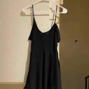 NWT Oh Polly Elegant Black mini Dress with off-shoulder design, size 6 thumbnail 4
