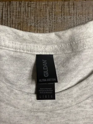 Gildan Light Gray Tee with Skeleton 'Kinda Broke Kinda Bougie' Graphic thumbnail 2